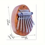 8-Tone Kalimba Finger Piano, High-Quality Miniature Handheld Keyboard, Portable Party Gift For Ages 14+, No Power Required, Artificial Wood Material, Home & Kitchen Party Supplies - Image 5