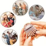 8-Tone Kalimba Finger Piano, High-Quality Miniature Handheld Keyboard, Portable Party Gift For Ages 14+, No Power Required, Artificial Wood Material, Home & Kitchen Party Supplies - Image 8