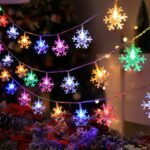 Snowflake Led String Lights, Battery Powered, Fairy Lights For Christmas Decoration, Living Room, Bedroom, Staircase, Party, Wedding - No Battery Included - Image 9