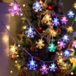 Snowflake Led String Lights, Battery Powered, Fairy Lights For Christmas Decoration, Living Room, Bedroom, Staircase, Party, Wedding - No Battery Included - Image 6