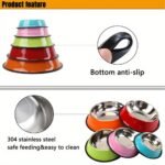 Personalized Anti Slip Stainless Steel Pet Bowl With Custom Name - Perfect For Cats And Dogs, Perfect For Food And Water Supply - Image 8