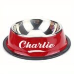 Personalized Anti Slip Stainless Steel Pet Bowl With Custom Name - Perfect For Cats And Dogs, Perfect For Food And Water Supply - Image 11
