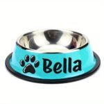 Personalized Anti Slip Stainless Steel Pet Bowl With Custom Name - Perfect For Cats And Dogs, Perfect For Food And Water Supply - Image 17