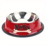 Personalized Anti Slip Stainless Steel Pet Bowl With Custom Name - Perfect For Cats And Dogs, Perfect For Food And Water Supply - Image 14