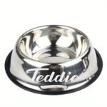 Personalized Anti Slip Stainless Steel Pet Bowl With Custom Name - Perfect For Cats And Dogs, Perfect For Food And Water Supply - Image 26