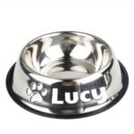Personalized Anti Slip Stainless Steel Pet Bowl With Custom Name - Perfect For Cats And Dogs, Perfect For Food And Water Supply - Image 30