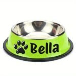Personalized Anti Slip Stainless Steel Pet Bowl With Custom Name - Perfect For Cats And Dogs, Perfect For Food And Water Supply - Image 5