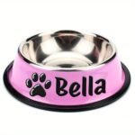 Personalized Anti Slip Stainless Steel Pet Bowl With Custom Name - Perfect For Cats And Dogs, Perfect For Food And Water Supply - Image 22