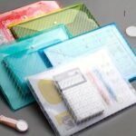 10Pcs, Thickened Random Color File Bag A4 Transparent Waterproof Snap Button File Bag Large Capacity Office Data File Bag Student Test Paper Bag, Back-To-School Supplies, Kawaii Stationery, School Colors, Stationery - Image 6