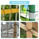 100Pcs Black Cable Ties - 4 Sizes (10.16Cm, 20.32Cm, 30.48Cm, 40.64Cm) - Durable, Uv-Resistant & Self-Locking For Home And Office Cord Organization - Image 12