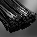 100Pcs Black Cable Ties - 4 Sizes (10.16Cm, 20.32Cm, 30.48Cm, 40.64Cm) - Durable, Uv-Resistant & Self-Locking For Home And Office Cord Organization - Image 2