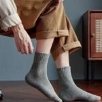 3/5 Pairs Men'S Thick Warm Knit Crew Socks - Solid Color Winter Socks With Ribbed Cuffs, Polyester Blend, Hand Wash Only, Ideal For Cold Weather Comfort, Winter Socks, Handwash Only Socks, Ribbed Cuff Socks, Durable Knit Socks - Image 16