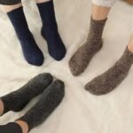 3/5 Pairs Men'S Thick Warm Knit Crew Socks - Solid Color Winter Socks With Ribbed Cuffs, Polyester Blend, Hand Wash Only, Ideal For Cold Weather Comfort, Winter Socks, Handwash Only Socks, Ribbed Cuff Socks, Durable Knit Socks - Image 15