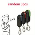 3Pcs Ultra-Responsive Key Finder Alarm With Panic Whistle Sound & Illuminating Led Torch - Advanced Locator For Car Keys, House Keys, Remote Keys - Battery-Powered (Batteries Not Included) - Mixed Colors, Key Finder, Emergency Key Locator, Vibrant Keychain, Batterypowered Device - Image 3