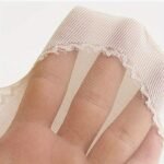 4 Pairs Women'S Sheer Ankle Socks, Non-Slip Transparent Toe Protector, Breathable Nylon, Knit Fabric, Polyamide 85%, Elastane 15%, Solid Color, Hand Wash - 100 G/M? - Image 8