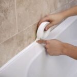 1 Roll Of Waterproof White Self-Adhesive With Bathroom Waterproof Toilet Toilet Kitchen Waterproof Strip Tape Meat-Seam Tape Seal Strip Ideal For Bathroom Sink And Kitchen Super Sticky Bathroom Accessories Home Appliances Home Goods - Image 2