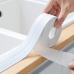 1 Roll Of Waterproof White Self-Adhesive With Bathroom Waterproof Toilet Toilet Kitchen Waterproof Strip Tape Meat-Seam Tape Seal Strip Ideal For Bathroom Sink And Kitchen Super Sticky Bathroom Accessories Home Appliances Home Goods - Image 9