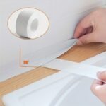 1 Roll Of Waterproof White Self-Adhesive With Bathroom Waterproof Toilet Toilet Kitchen Waterproof Strip Tape Meat-Seam Tape Seal Strip Ideal For Bathroom Sink And Kitchen Super Sticky Bathroom Accessories Home Appliances Home Goods - Image 4