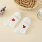 5/10 Pairs Of Women'S Low-Top Socks, Ideal As Valentine'S Day Gifts, Sweat-Absorbent, Fashionable Heart-Shaped, Comfortable, Breathable, Suitable For Outdoor Sports In Spring, Summer And Autumn. - Image 4