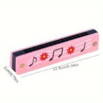 1Pc Of Wooden Painted Toy Musical Instrument, 16-Hole Harmonica, Toy Gift (Random Color) For Halloween And Christmas Gifts 755779944 - Image 2