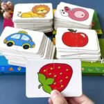 16Pcs Early Learning Puzzle Set For Youngsters - Educational Flashcards With Characters, Occupations, Fruits, Vegetables & Vehicles - Colorful Cognitive Development Gift