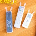 1Pc Universal Silicone Remote Control Cover, Transparent Dustproof Protective Case With Rabbit Ear Design, Compatible With 18 Devices, Non-Electronic, Uncharged - 2023 Model