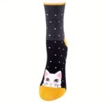 5 Pairs Of Women'S Cute Cartoon Cat And Dog Socks. Christmas Socks. Novel Socks. Adorable, Breathable, Comfortable, Fashionable, Versatile And Stretchy. A Gift For Women. - Image 8