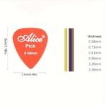 20Pcs, Mixed Colors, Thickness 0.58 - 1.5Mm, Suitable For Acoustic, Electric Guitars And Bass Guitars - Image 8