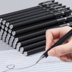 25 Quick-Drying Gel Pens, 0.5Mm Fine Tip, Black Ink - Ideal Choice For Office And School Use - Image 5