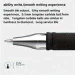 25 Quick-Drying Gel Pens, 0.5Mm Fine Tip, Black Ink - Ideal Choice For Office And School Use - Image 12