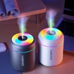 1Pc Usb-Powered Smart Aroma Diffuser & Humidifier With Color-Changing Led Night Light, Cool Mist, No Fragrance, Ideal For Home/Car Use, Sleek Cylindrical Design, Modern Aesthetic, Usb Powered Device, Home Fragrance, Minimalist Decor, Durable Construction, Fragrance Diffuser, Home Users, Sleek Design, Highquality Mist
