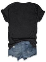 Women'S Casual "I Like Cats And Coffee" Graphic T-Shirt - Short Sleeve, Round Neck, Polyester, Lightweight, All-Season Tee With Cat And Coffee Design, Casual Wear | Playful Print | Knit Construction, Cat Lover Gifts - Image 9