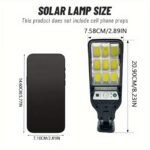 1/2/3/4Pcs Outdoor Solar Street Lamp, Solar Rechargeable Cob Wall Lamps With Motion Sensor, Smart Led Solar Wall Lights For Deck, Yard, Patio, Villas, Balconies, Walls, Portable Courtyard Garden Decorative Light - Image 10