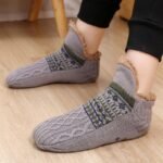 Ns-Sherpa Fluffy Bed Slippers For Men & Women - Warm, Non-Slip, Comfortable Knitted Socks With Plush Fleece Lining, Striped Design, Perfect For Indoor Use, Indoor Slippers | Plush Lined Socks | Knitted Socks, Slippers For Indoor Use, Bed Sock Men, Fuzzy Sock Extra Large, Sleep Sock Big Size, Thermal Sock For Sleeping, Sock Men Extra Shirt, Men Sock Good Quality - Image 10