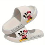 1Pc Mickey And Minnie Mouse Eva Slide Sandals - Thick Sole Summer Slippers With Soft Insole And Durable Outsole, Hand Washable Unisex Indoor/Outdoor Slippers For Men And Women, All-Season Comfort For Home And Casual Wear, Fun Design | Comfortable Slippers, Home Slipper - Image 5