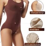 1Pc High-Compression Women'S Shapewear Bodysuit | Backless, Adjustable Strap, Elastic Hip Lift, Thin Waist Design For Tummy Control, Full Bust Support, Skinny Sleeveless Fit, Plus Size, Modeling Romper, Comfortablefit - Image 9