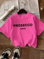 Letter Print T-Shirt, Short Sleeve Crew Neck Casual Top, Women'S Clothing - Image 7