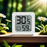 Compact Digital Hygrometer & Thermometer With Smile Icon - Indoor Temperature And Humidity Monitor, Battery-Powered (Non-Rechargeable), Durable Plastic, Single Use - 1Pc - Image 7