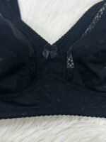 Women'S Plus Size Sexy Wireless Bra With Bowknot, 95% Nylon 5% Elastane Knit Fabric, Breathable Full Coverage Bralette For All Seasons - Image 10