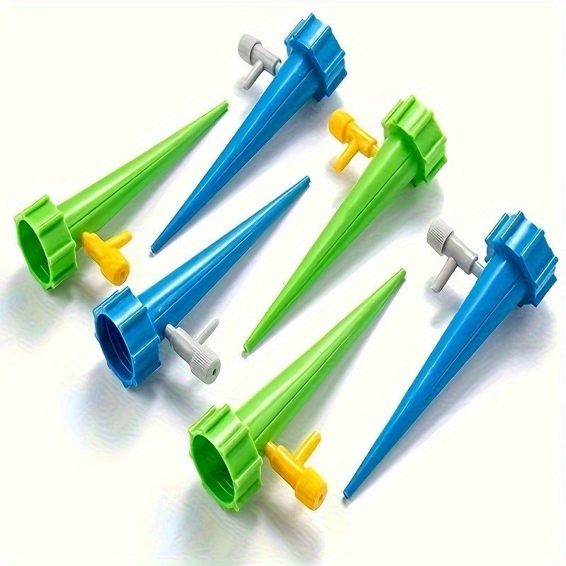 product-open-55258cb99a7c4aa2bd9e244b3611f17b-goods.jpeg 20Pcs Of Automatic Flower Watering Devices, Drip Irrigation Timers For Home Potted Plants, A Watering Tool For Greenhouses And Gardens, Featuring An Automatic Drip Irrigation System With Green Drip Heads. - Image 1