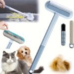 Dual-Action Pet Hair Removal Brush - Heavy-Duty Dual Action Design, Washable & Reusable Dog Hair Brush With Non-Damage Cleaning - For Carpets, Sofas, Furniture - Ideal For Shorthaired & Longhaired Dogs - Easy-Clean Floor And Upholstery Tool, Dog Hair Remover Tool, Efficient Design, Durable Construction, Household Use - Image 2