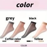 10 Pairs Of 5 Pairs Of Ice-Feeling Breathable Socks- Stockings, Women'S Socks, Spring, Summer, Autumn Bottom, Sweat-Absorbent Non-Slip Socks, Flesh-Colored Anti-Snagging Silky Medium Thin Model - Image 4