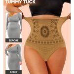 1Pc Women'S High Waist Shapewear Panties - Seamless Butt Lifting Tummy Control Slimming Underwear With Ruching Detailing, Postpartum Recovery & All-Season Wear, Solid Color Casual Style, Tummy Control Panties, Snug Fit Underwear - Image 3