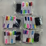 8-Color Dry Erase Whiteboard Markers With Magnetic Eraser, Suitable For Office Whiteboards, Calendars, Refrigerators, Creative Holiday Gifts