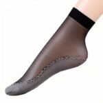 10 Pairs Of 5 Pairs Of Ice-Feeling Breathable Socks- Stockings, Women'S Socks, Spring, Summer, Autumn Bottom, Sweat-Absorbent Non-Slip Socks, Flesh-Colored Anti-Snagging Silky Medium Thin Model - Image 10