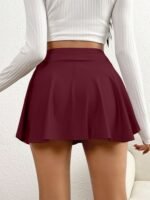 Women'S Casual High-Waisted Solid Color Shorts - Stylish Navy Blue, Perfect For Spring/Summer & Fitness, Shorts|Casual Style|Comfortable Fit - Image 10