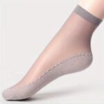 10 Pairs Of 5 Pairs Of Ice-Feeling Breathable Socks- Stockings, Women'S Socks, Spring, Summer, Autumn Bottom, Sweat-Absorbent Non-Slip Socks, Flesh-Colored Anti-Snagging Silky Medium Thin Model - Image 13