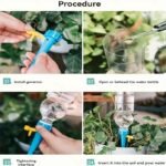 20Pcs Of Automatic Flower Watering Devices, Drip Irrigation Timers For Home Potted Plants, A Watering Tool For Greenhouses And Gardens, Featuring An Automatic Drip Irrigation System With Green Drip Heads. - Image 10