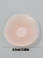 12Pcs Reusable Strapless Seamless Self-Adhesive Breast Patches - Silicone Floral Embellished Pasties For Women, High Elasticity Sporty Style, Hand Wash Only, Elegant Collection, Breast Pads, Wardrobe Essential, Stylish Undergarment, Comfortable Fit, Adhesive Covers, Special Occasions - Image 6