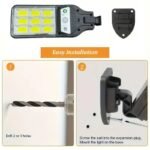 1/2/3/4Pcs Outdoor Solar Street Lamp, Solar Rechargeable Cob Wall Lamps With Motion Sensor, Smart Led Solar Wall Lights For Deck, Yard, Patio, Villas, Balconies, Walls, Portable Courtyard Garden Decorative Light - Image 6